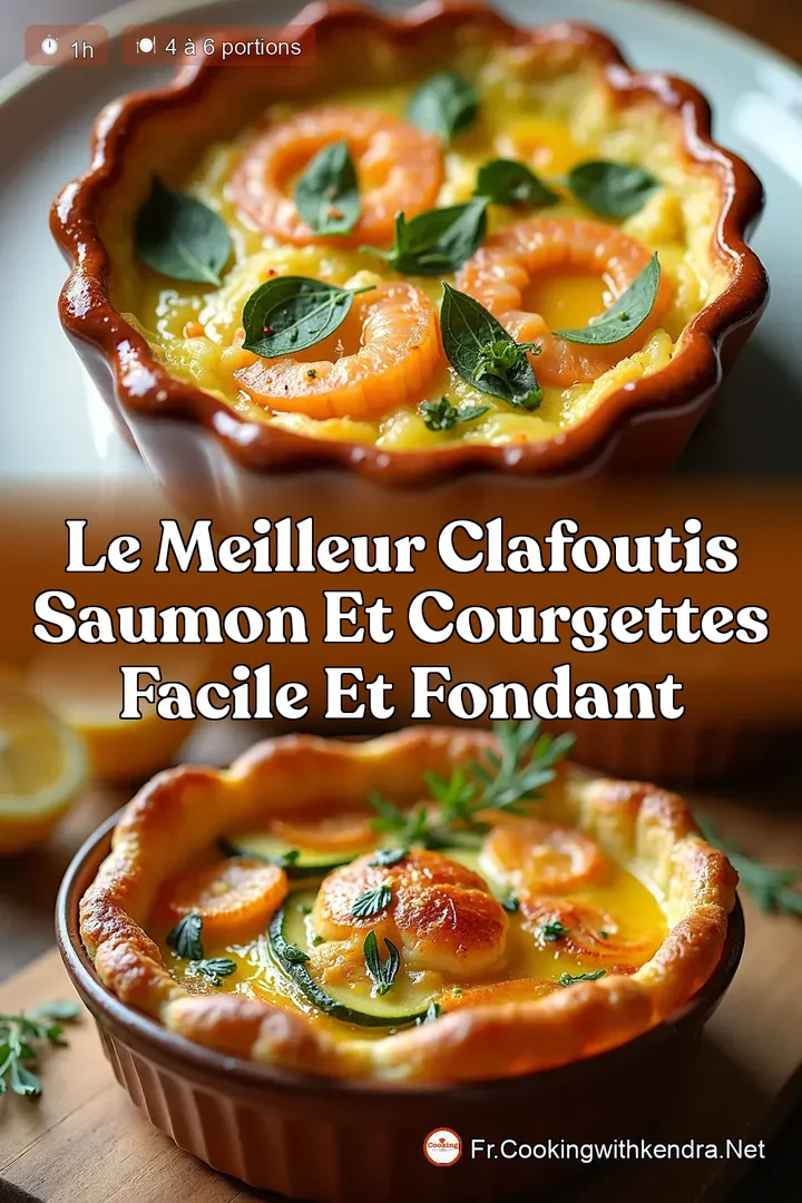 Le Meilleur Clafoutis Saumon et Courgettes Facile et Fondant