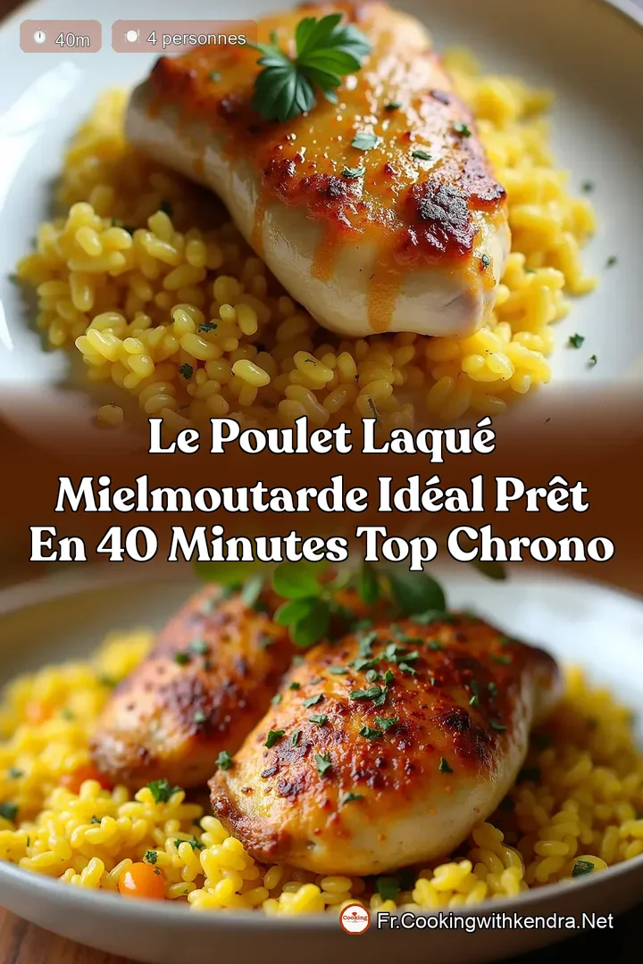 Le Poulet Laqu&eacute; MielMoutarde Id&eacute;al Pr&ecirc;t en 40 Minutes Top Chrono