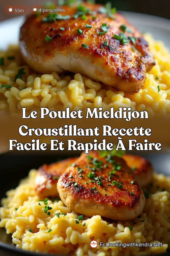 Le Poulet MielDijon Croustillant Recette Facile et Rapide &agrave; Faire