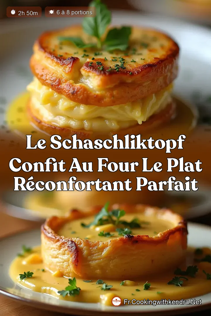 Le SchaschlikTopf Confit au Four Le Plat R&eacute;confortant Parfait