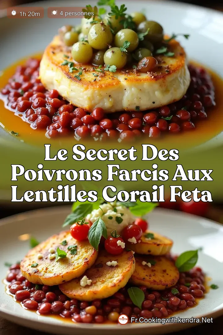 Le Secret des Poivrons Farcis aux Lentilles Corail Feta