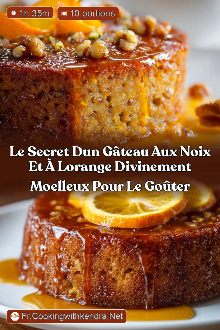Le secret dun G&acirc;teau aux noix et &agrave; lorange divinement moelleux pour le go&ucirc;ter