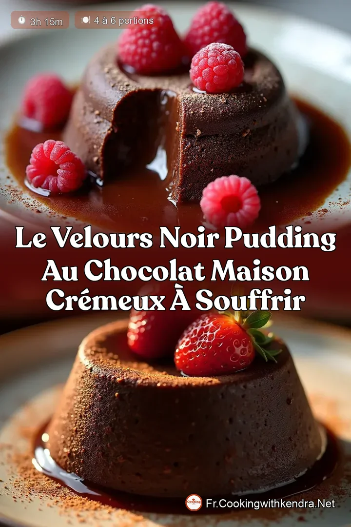 Le Velours Noir Pudding au Chocolat Maison Cr&eacute;meux &agrave; Souffrir