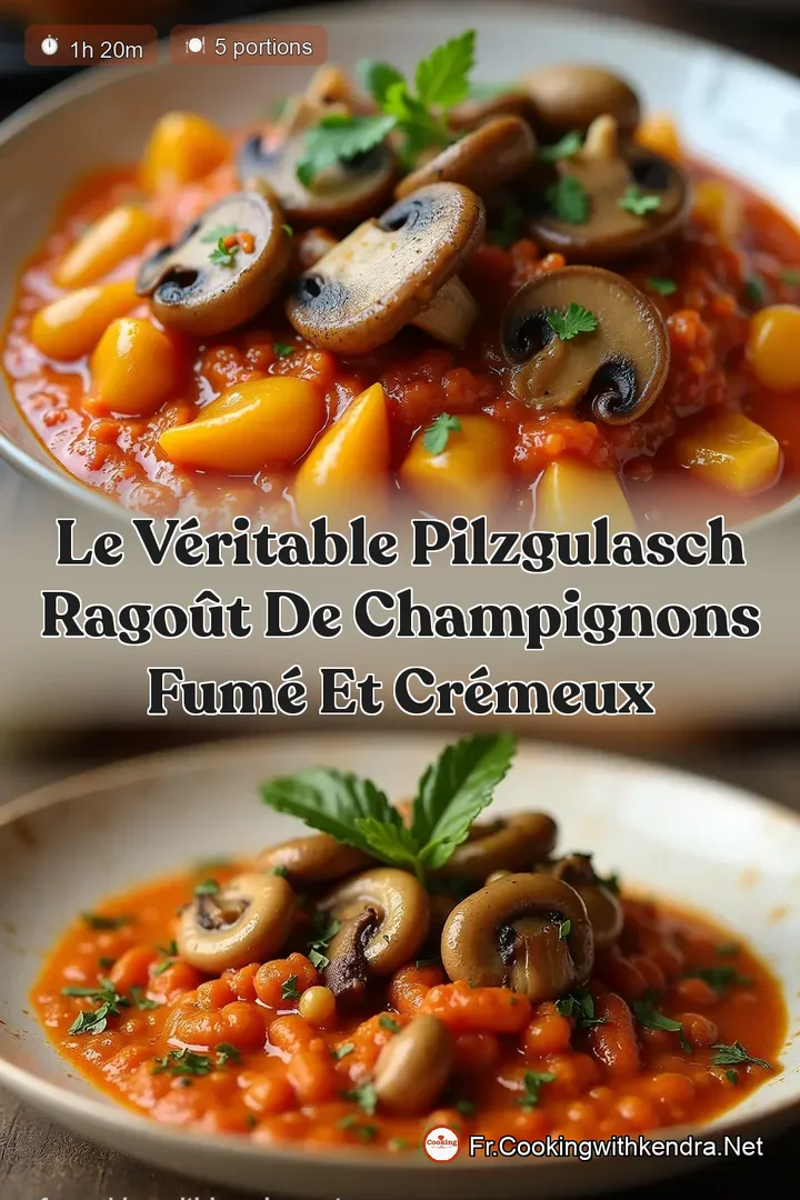 Le V&eacute;ritable Pilzgulasch Rago&ucirc;t de Champignons Fum&eacute; et Cr&eacute;meux