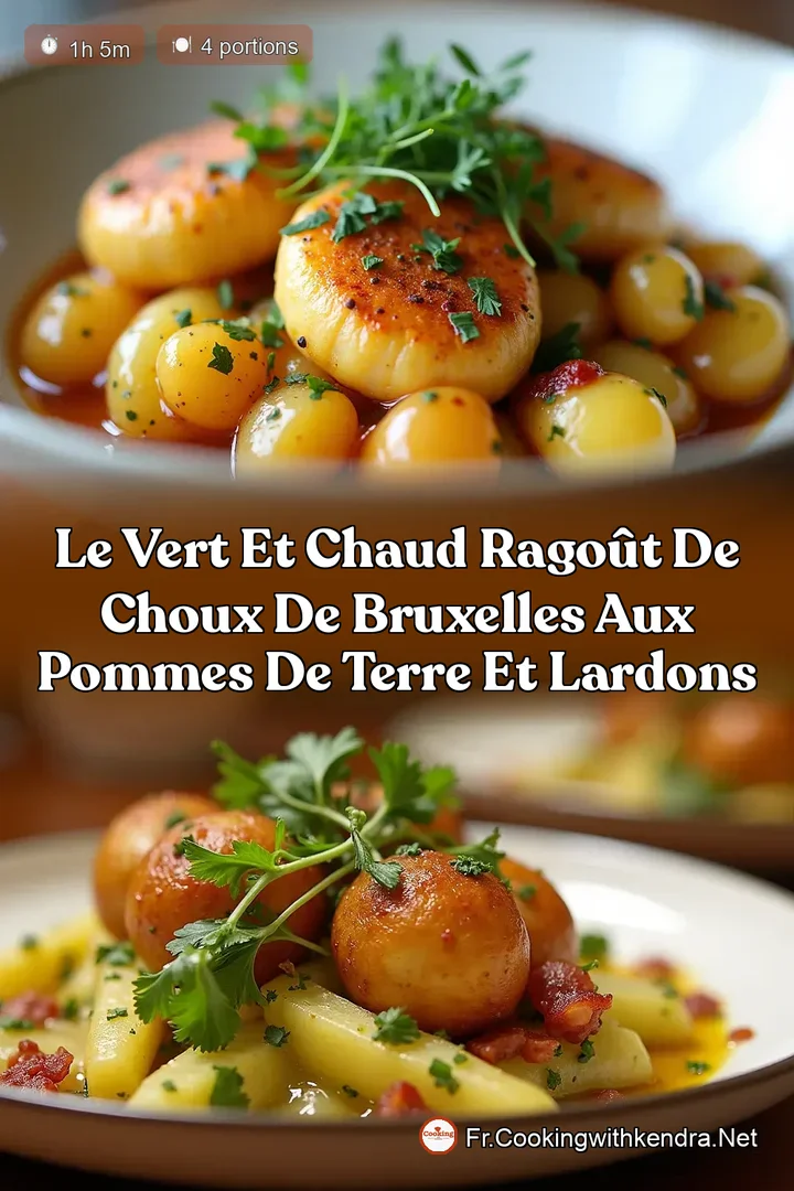 Le Vert et Chaud Rago&ucirc;t de Choux de Bruxelles aux Pommes de Terre et Lardons