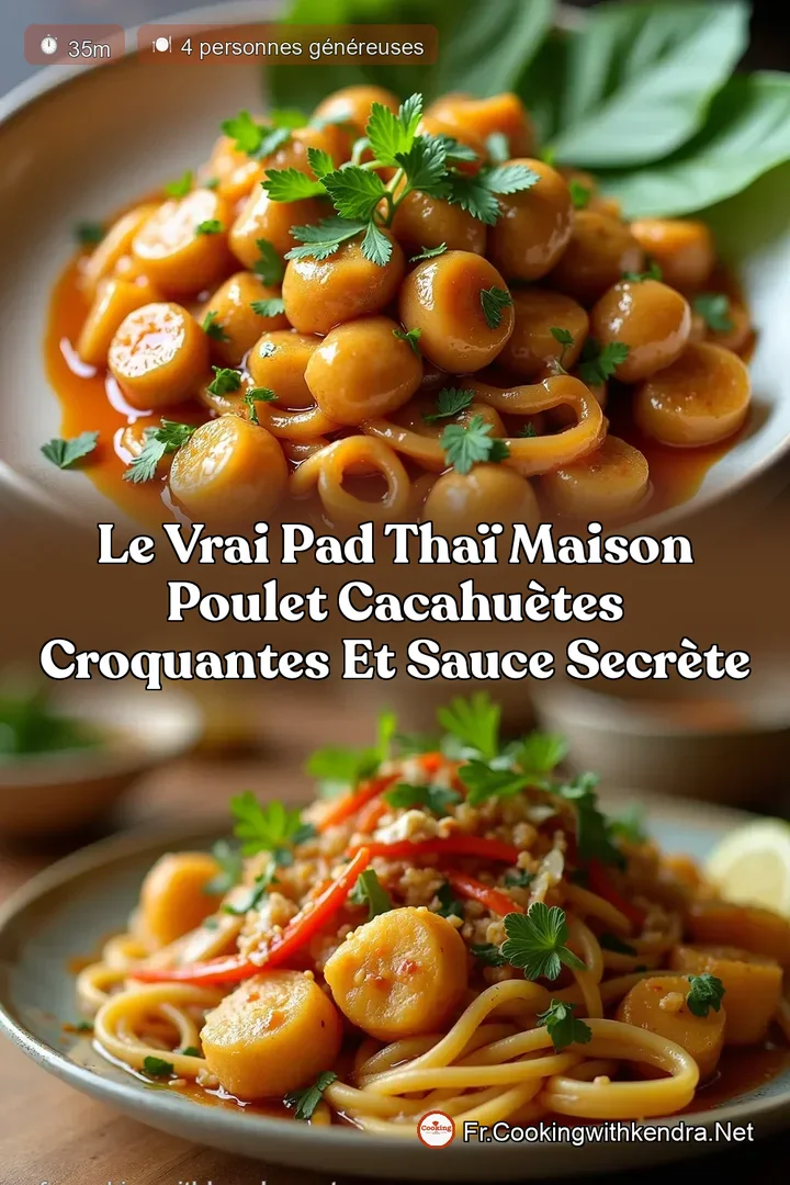 Le Vrai Pad Tha&iuml; Maison Poulet Cacahu&egrave;tes Croquantes et Sauce Secr&egrave;te
