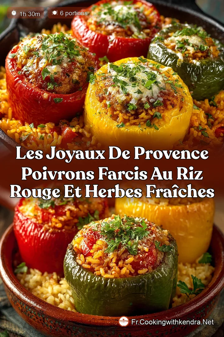 Les Joyaux de Provence Poivrons Farcis au Riz Rouge et Herbes Fra&icirc;ches