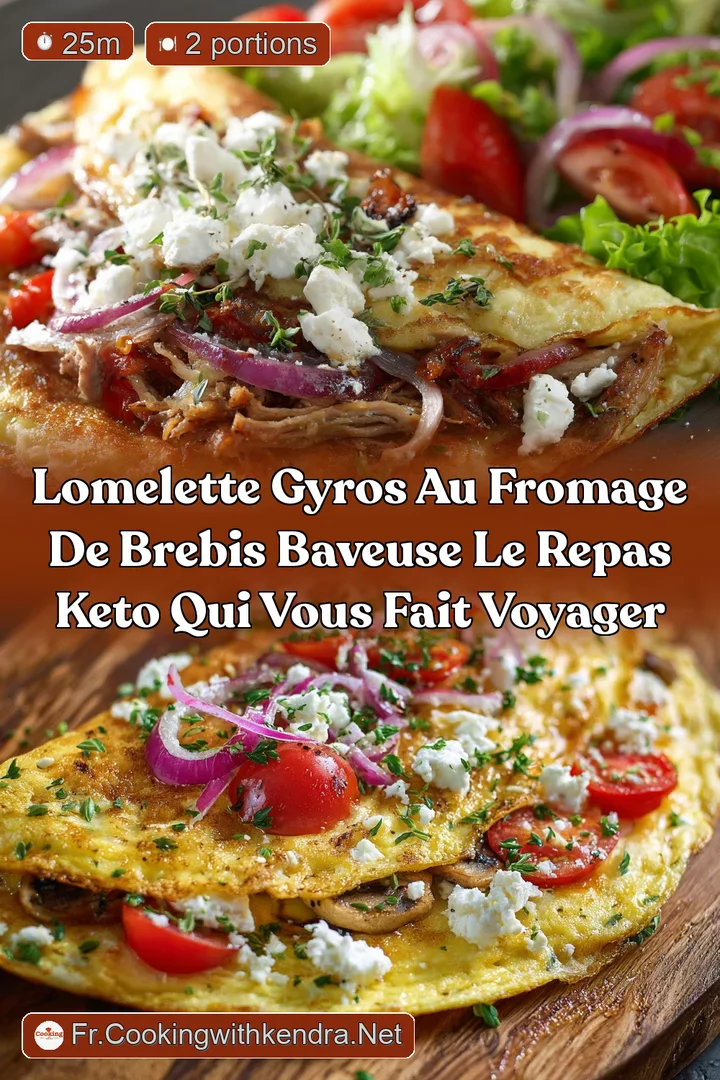 LOmelette Gyros au Fromage de Brebis Baveuse Le Repas Keto qui vous fait voyager