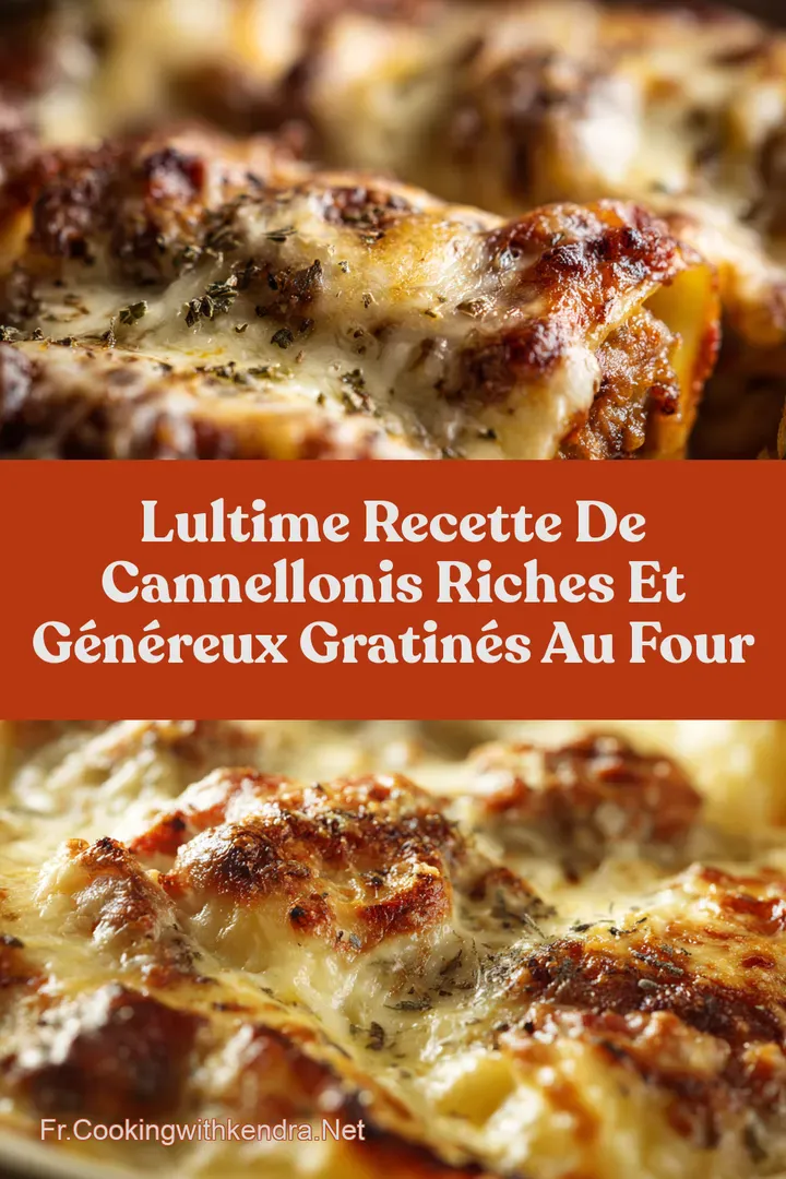 LUltime Recette de Cannellonis Riches et G&eacute;n&eacute;reux Gratin&eacute;s au Four