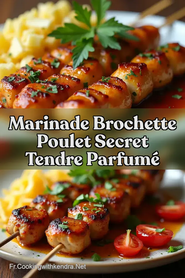 Marinade Brochette Poulet Secret Tendre Parfum&eacute;