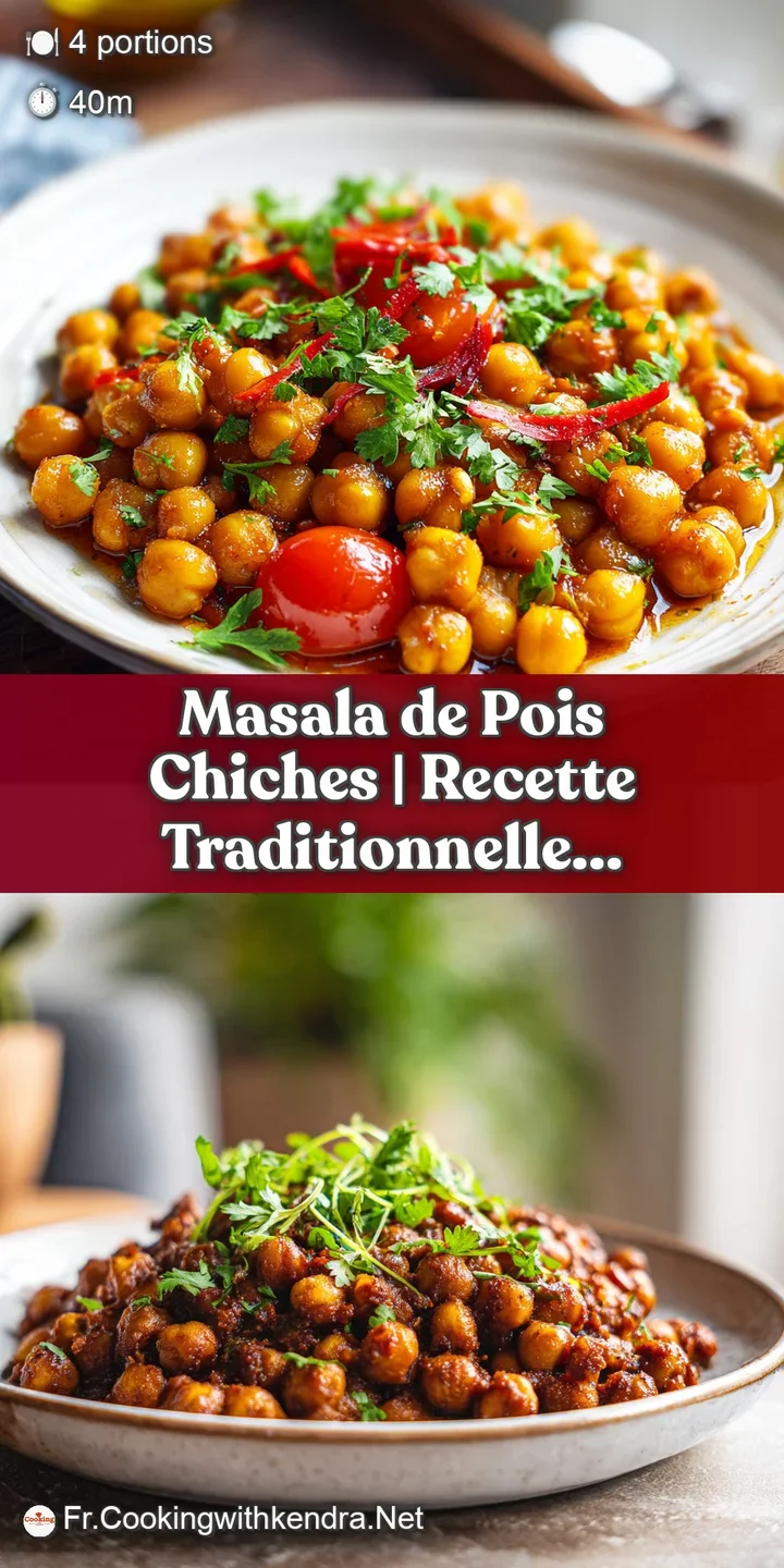 Close-up of tender chickpeas in a rich, spiced sauce with visible herbs and a glossy sheen.