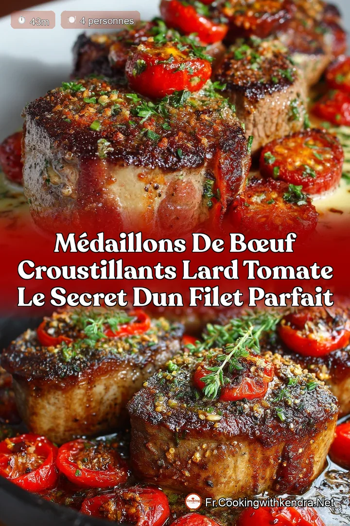 M&eacute;daillons de B&oelig;uf Croustillants Lard Tomate Le Secret dun Filet Parfait
