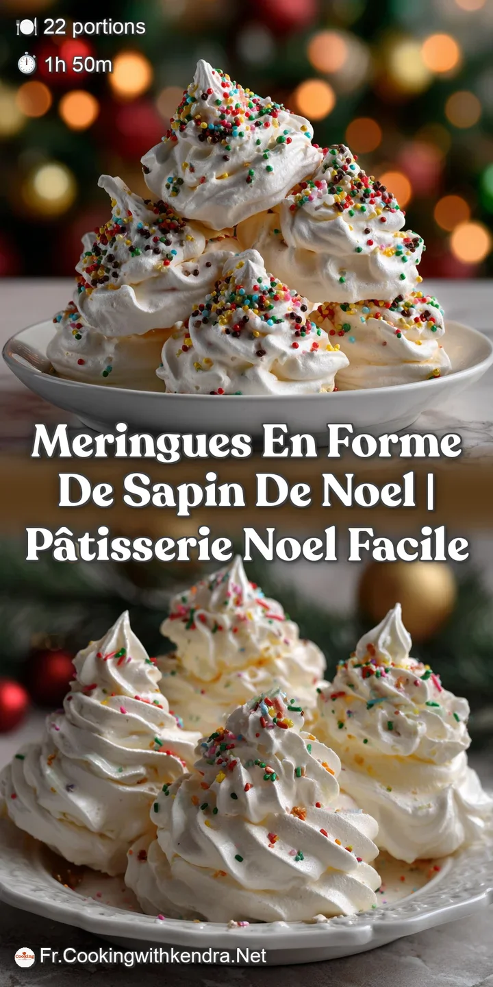 Meringues En Forme De Sapin De Noel | P&acirc;tisserie Noel Facile
