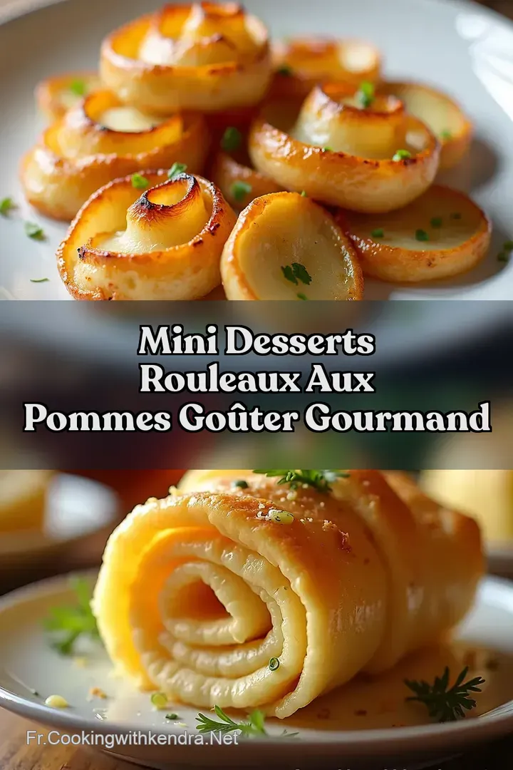 Mini Desserts Rouleaux aux Pommes Go&ucirc;ter Gourmand