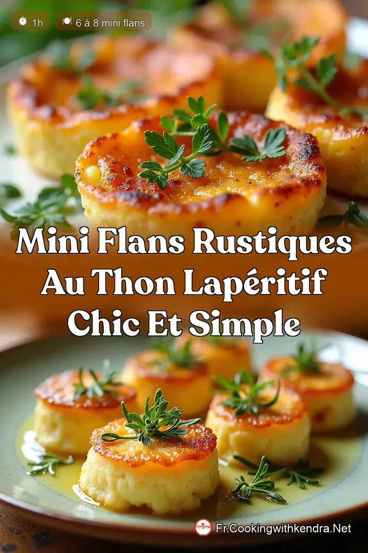 Mini Flans Rustiques au Thon LAp&eacute;ritif Chic et Simple