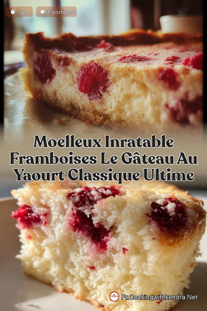 Moelleux Inratable Framboises Le G&acirc;teau au Yaourt Classique Ultime