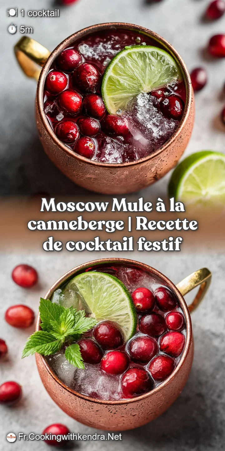 Close-up of a bubbling cranberry mule, ice glistening, with a bright lime wedge.