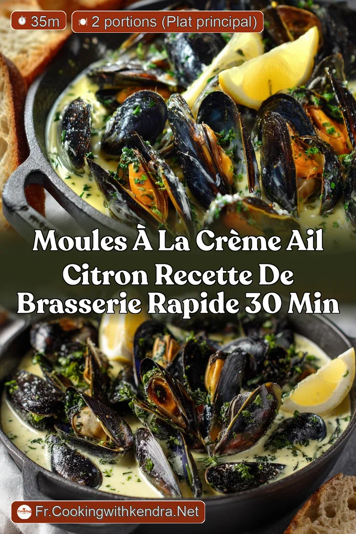 Moules &agrave; la Cr&egrave;me Ail Citron Recette de brasserie rapide 30 min