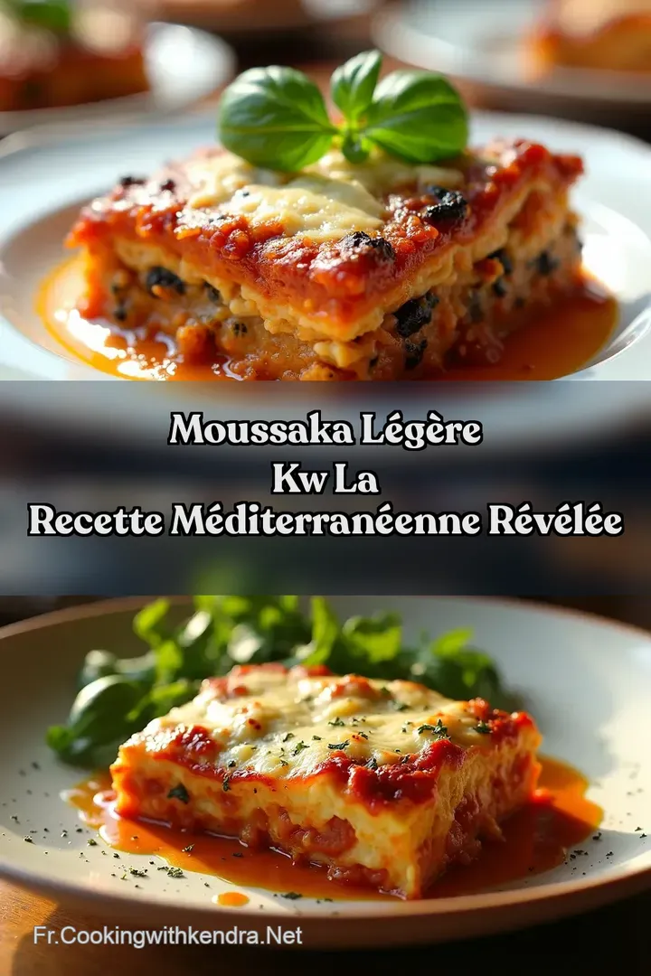 Moussaka L&eacute;g&egrave;re kw La Recette M&eacute;diterran&eacute;enne R&eacute;v&eacute;l&eacute;e