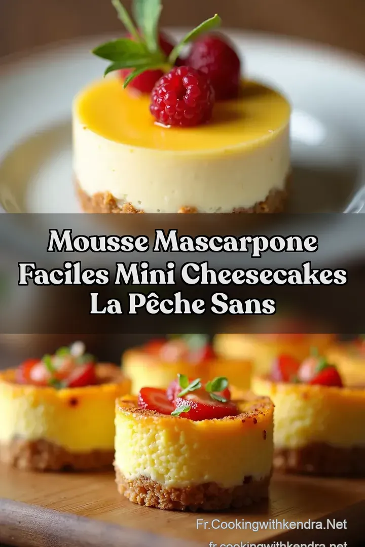 Mousse Mascarpone Faciles Mini Cheesecakes la P&ecirc;che Sans
