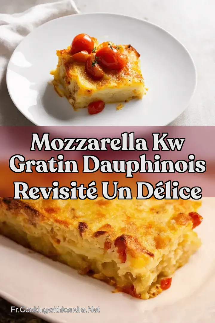 Mozzarella kw Gratin Dauphinois Revisit&eacute; un d&eacute;lice