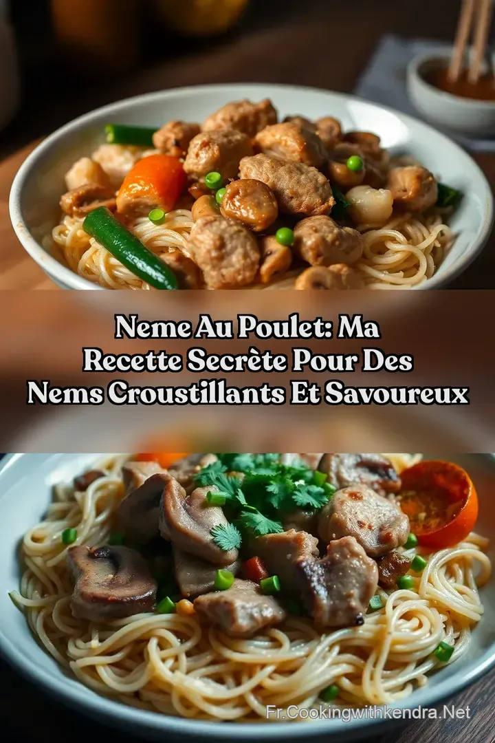 Neme au Poulet: Ma Recette Secr&egrave;te pour des Nems Croustillants et Savoureux