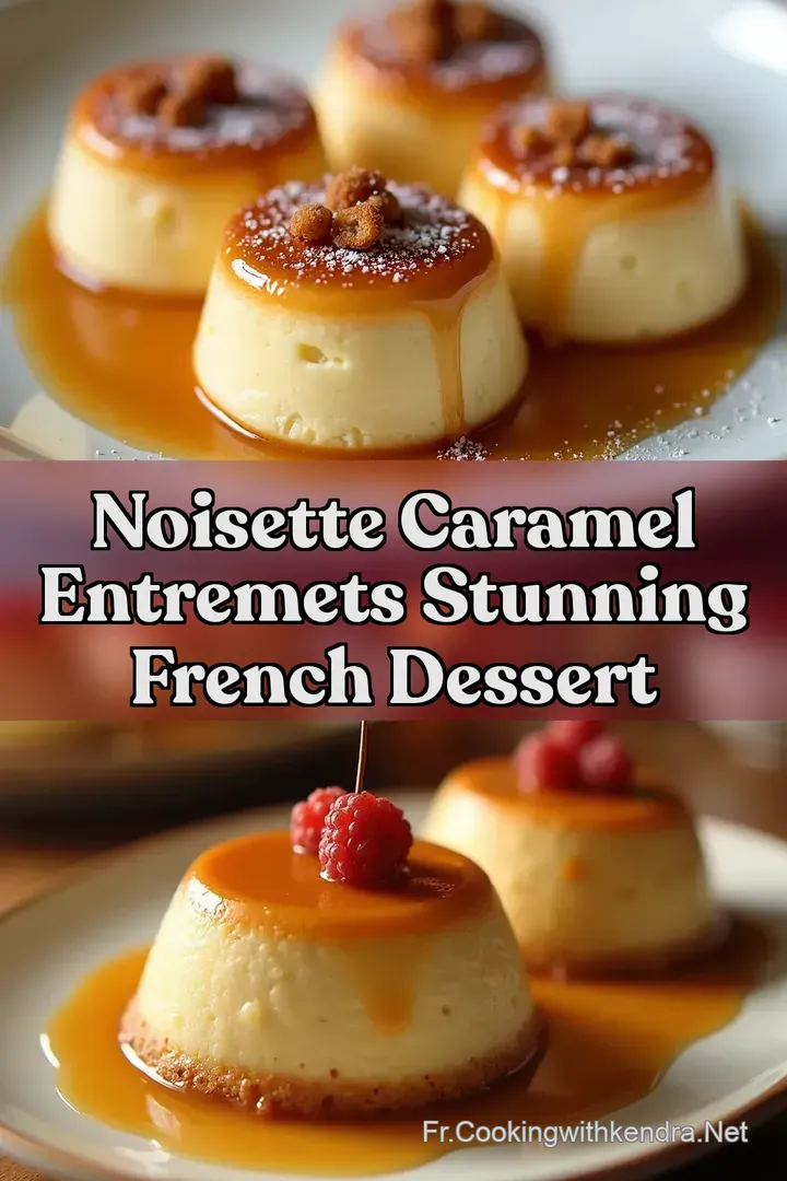 Noisette Caramel Entremets Stunning French Dessert