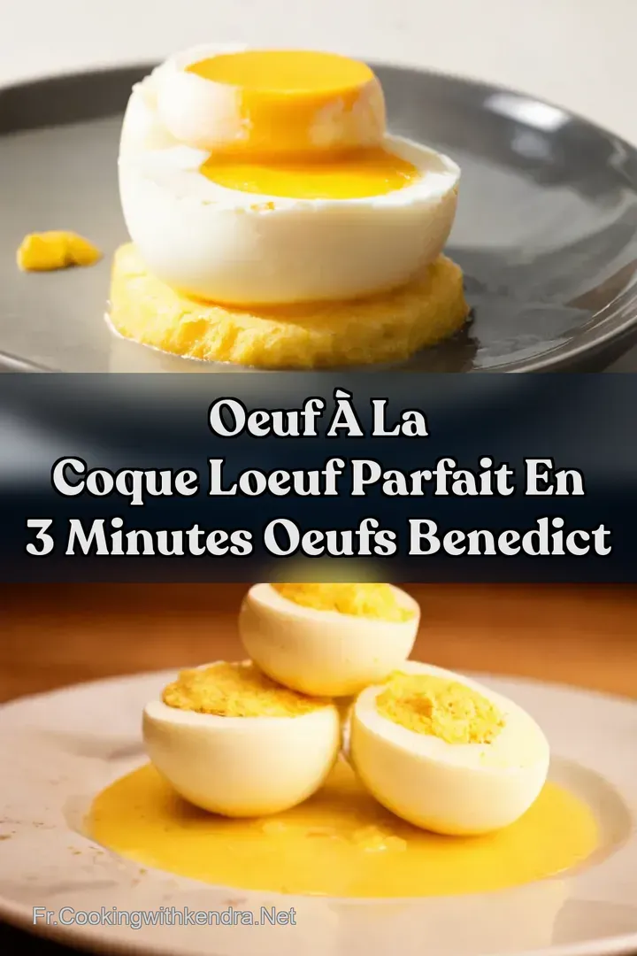 Oeuf &agrave; la Coque Loeuf Parfait en 3 Minutes Oeufs Benedict