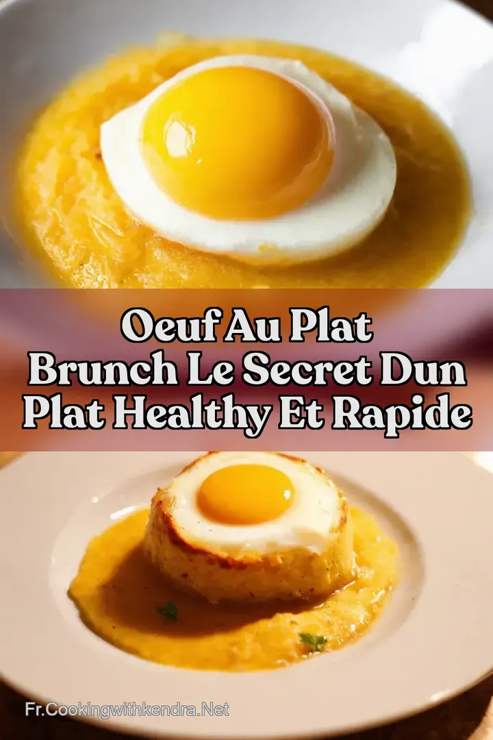 Oeuf au Plat Brunch Le Secret dun Plat Healthy et Rapide