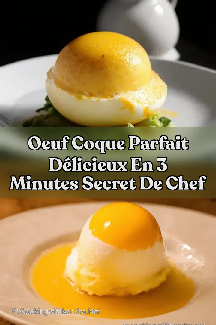 Oeuf Coque Parfait D&eacute;licieux en 3 Minutes Secret de Chef