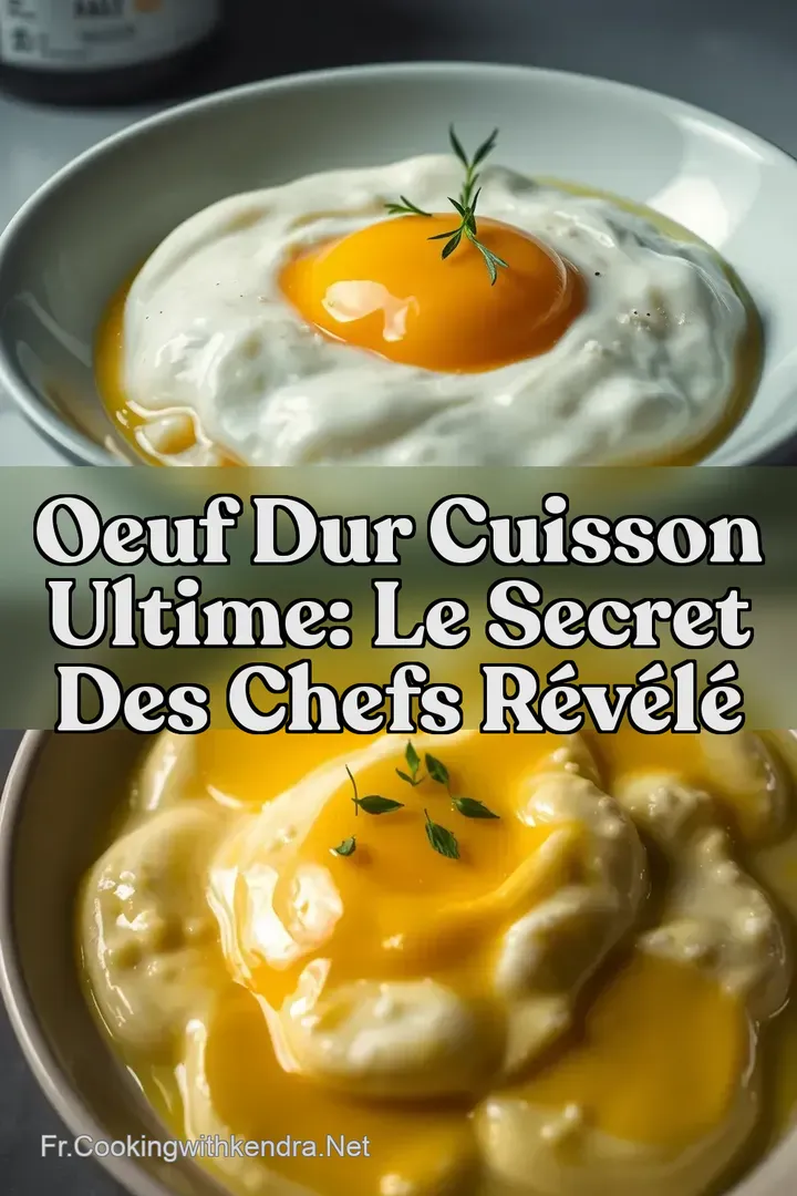 Oeuf Dur Cuisson Ultime: Le Secret des Chefs R&eacute;v&eacute;l&eacute;