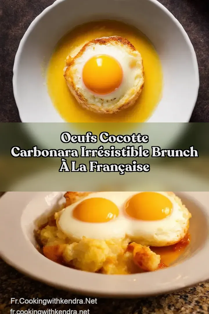 Oeufs Cocotte Carbonara Irr&eacute;sistible Brunch &agrave; la Fran&ccedil;aise