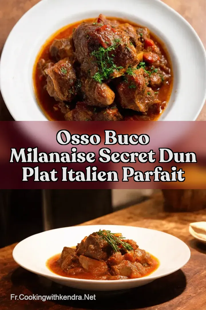 Osso Buco Milanaise Secret dun Plat Italien Parfait