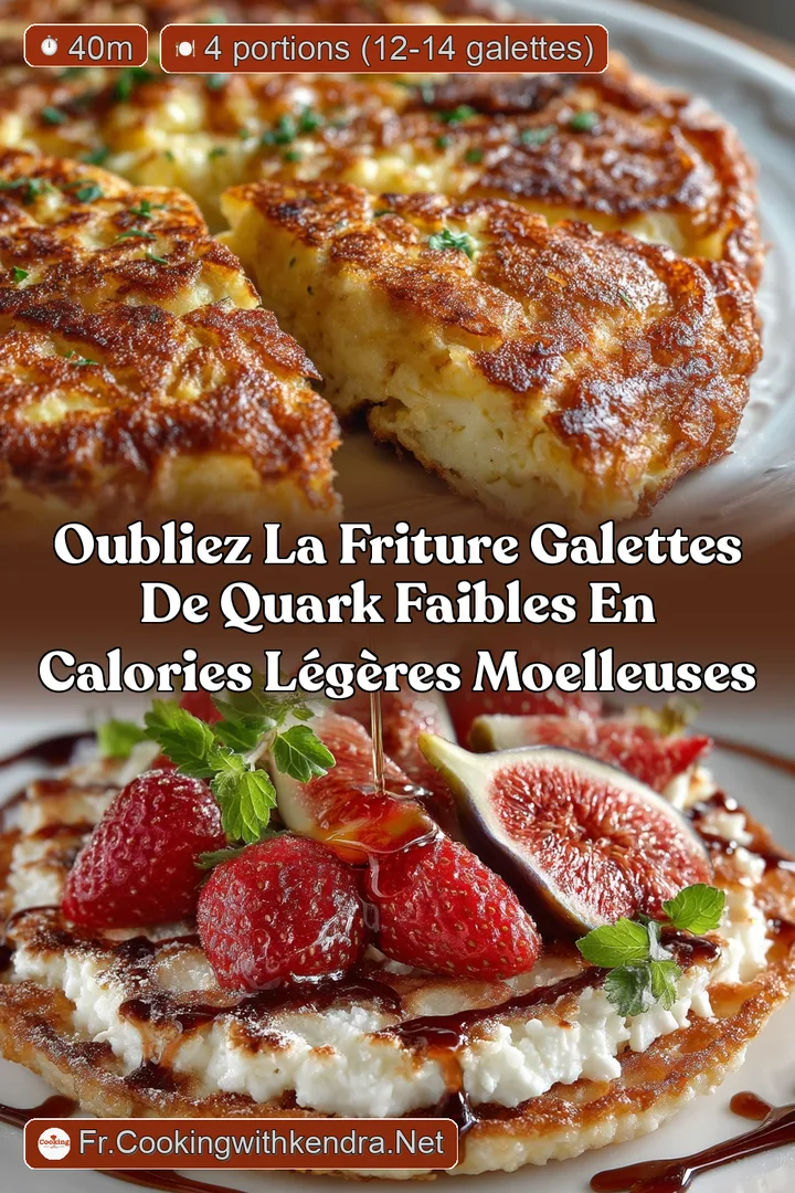 Oubliez la friture Galettes de Quark faibles en calories l&eacute;g&egrave;res moelleuses