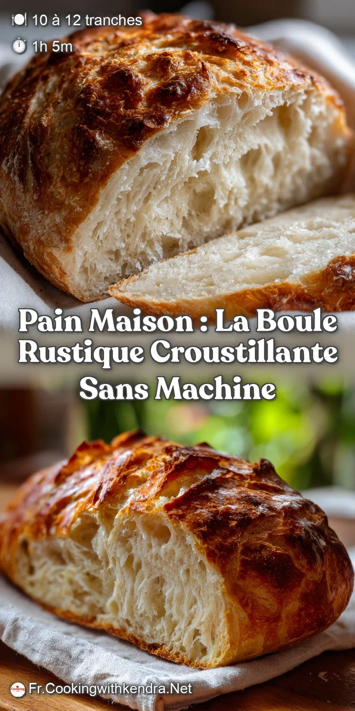 Pain Maison : La Boule Rustique Croustillante Sans Machine