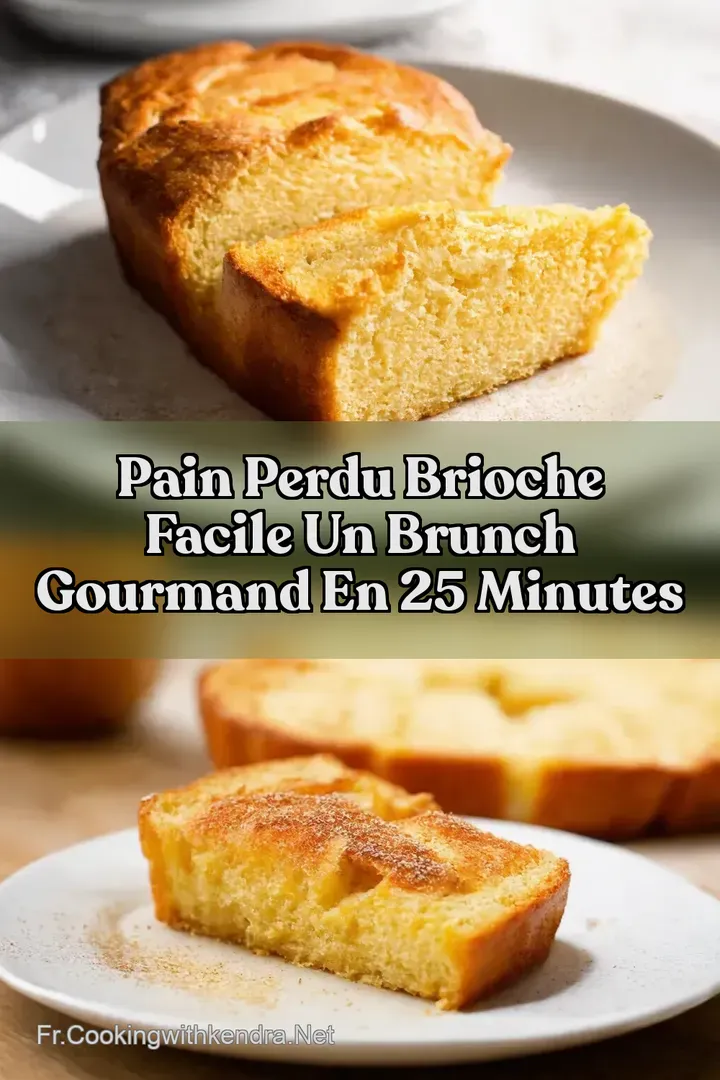 Pain Perdu Brioche Facile Un Brunch Gourmand en 25 Minutes