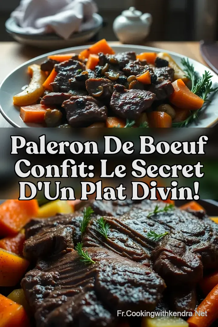 Paleron de Boeuf Confit: Le Secret d un Plat Divin!
