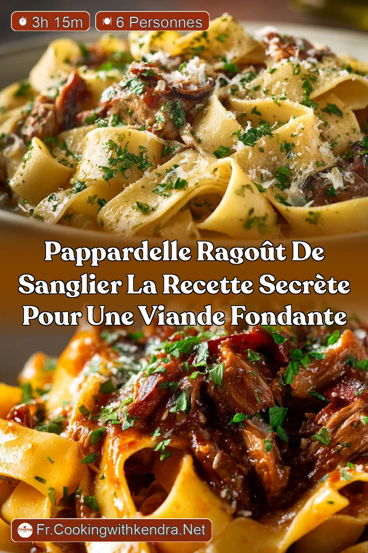 Pappardelle Rago&ucirc;t de Sanglier La recette secr&egrave;te pour une viande fondante