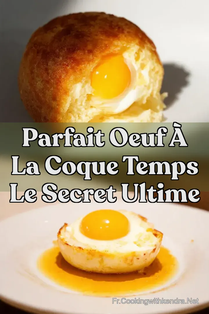 Parfait Oeuf &agrave; la Coque Temps Le Secret Ultime