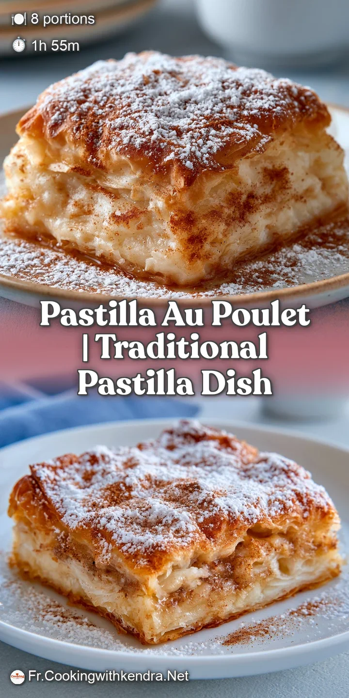 Gros plan sur une p&acirc;te feuillet&eacute;e croustillante et ambr&eacute;e, saupoudr&eacute;e de sucre blanc et de poudre de cannelle.