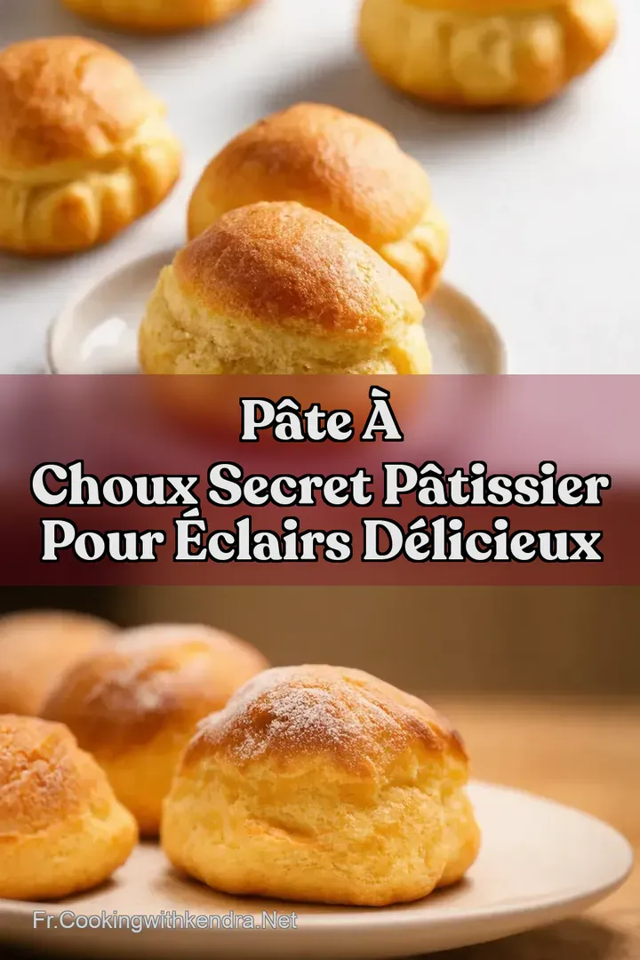P&acirc;te &agrave; Choux Secret P&acirc;tissier Pour &Eacute;clairs D&eacute;licieux