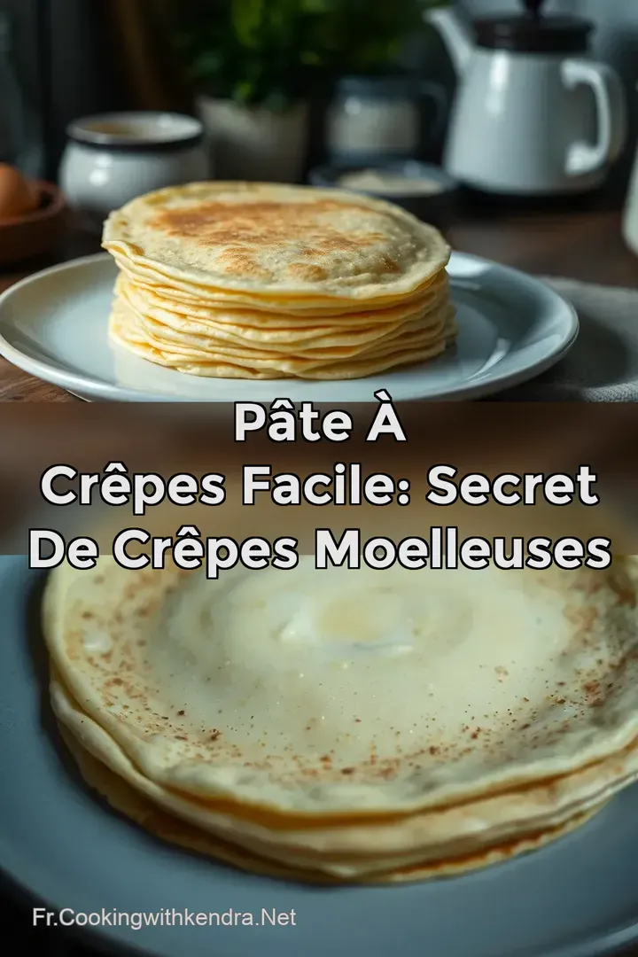 P&acirc;te &agrave; Cr&ecirc;pes Facile: Secret de Cr&ecirc;pes Moelleuses