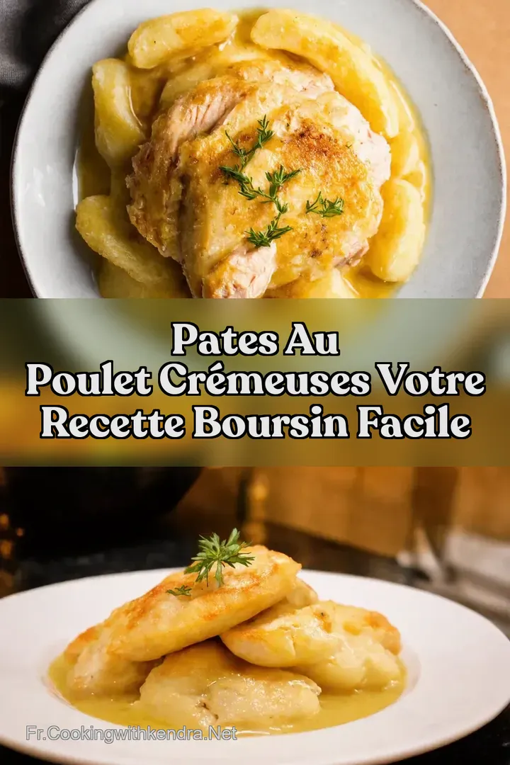 Pates Au Poulet Cr&eacute;meuses Votre Recette Boursin Facile