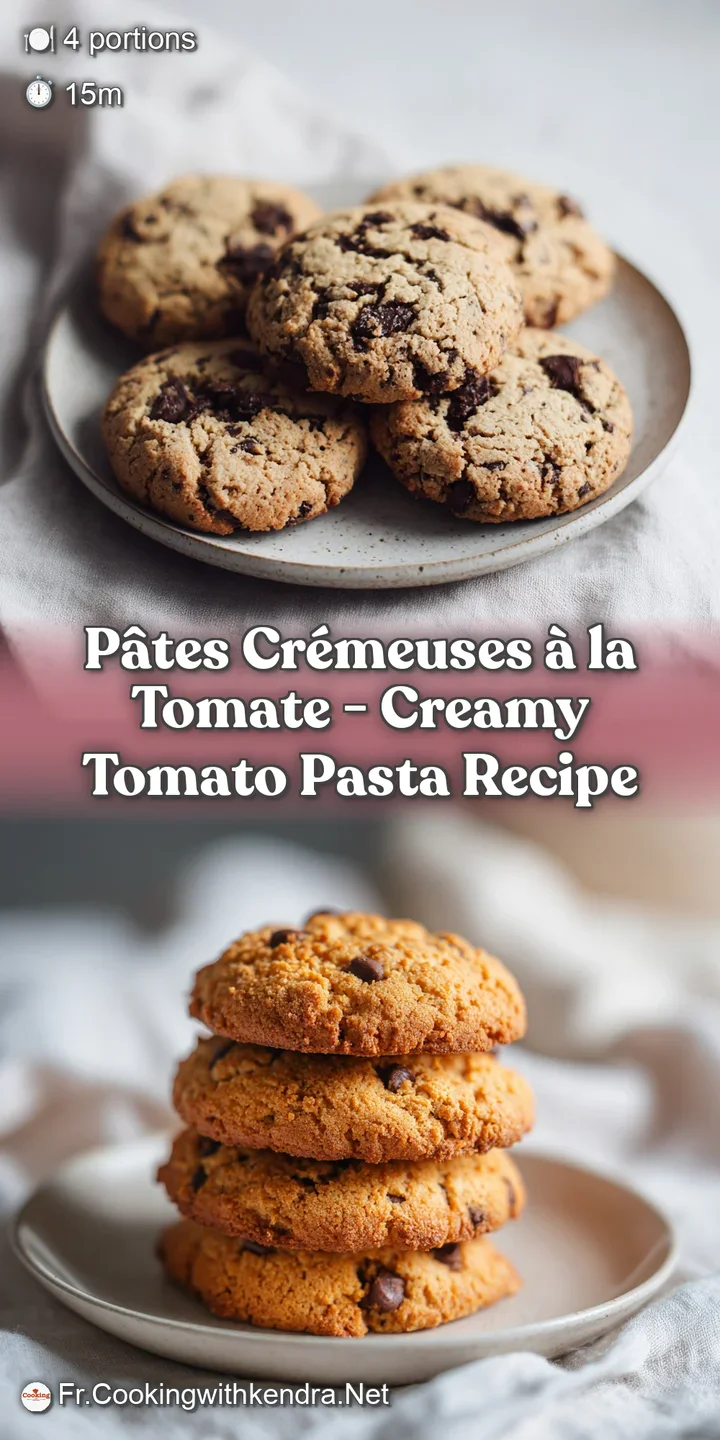 Close-up of creamy tomato pasta, showing silky texture and bright red sauce with herb garnish.