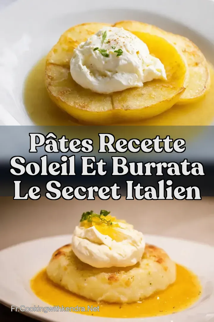 P&acirc;tes Recette Soleil et Burrata Le Secret Italien