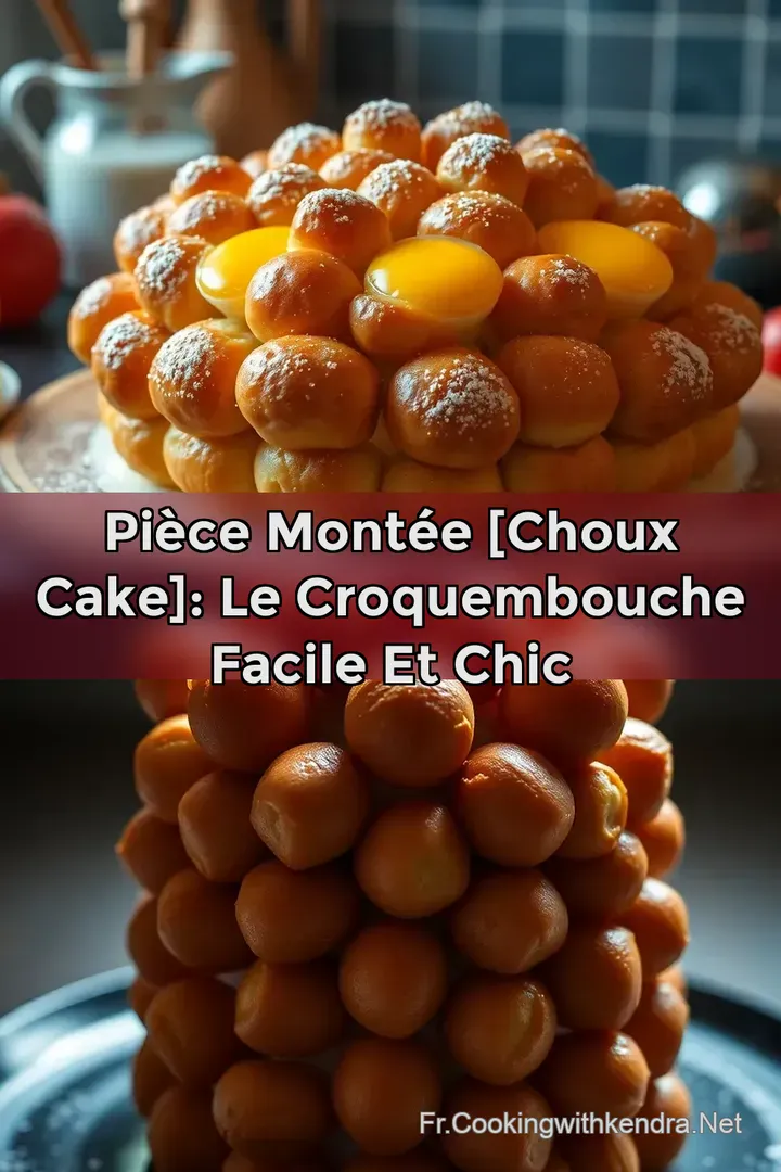 Pi&egrave;ce Mont&eacute;e [Choux Cake]: Le Croquembouche Facile et Chic