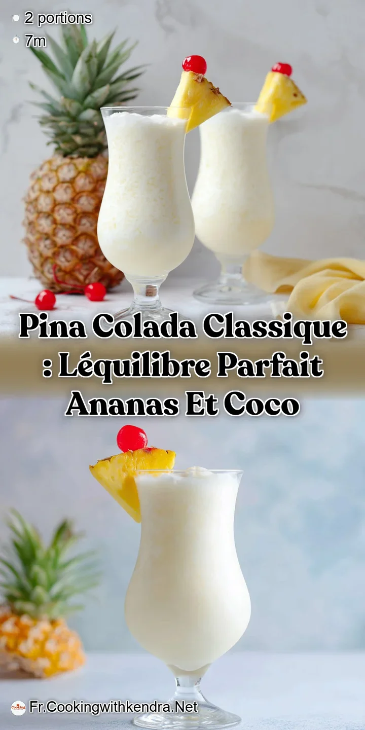 Pina Colada Classique : L&Eacute;quilibre Parfait Ananas et Coco