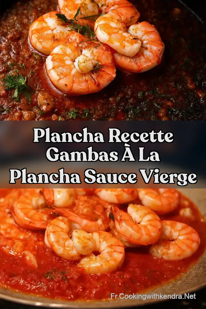 Plancha Recette Gambas &agrave; la Plancha Sauce Vierge