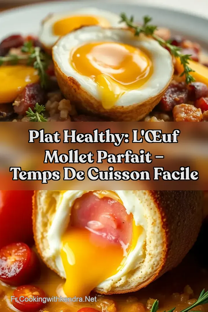 Plat Healthy: L &OElig;uf Mollet Parfait &ndash; Temps de Cuisson Facile