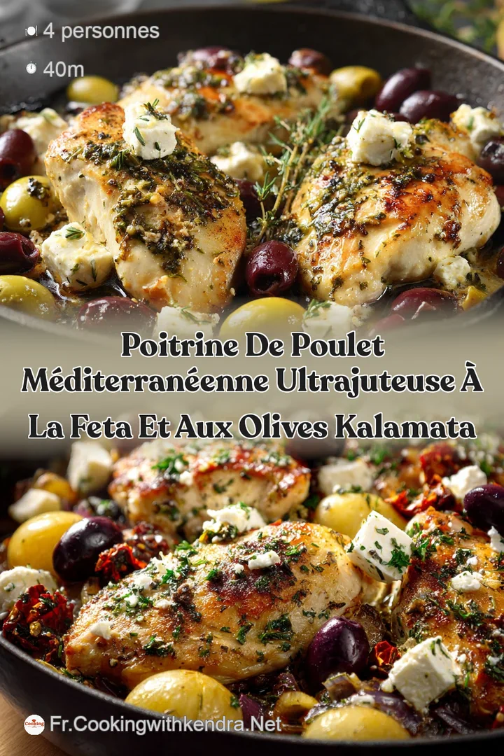 Poitrine de poulet m&eacute;diterran&eacute;enne ultrajuteuse &agrave; la Feta et aux Olives Kalamata